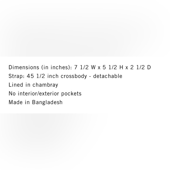 NWOT Clare V Midi sac genuine leather crossbody - Picture 13 of 13